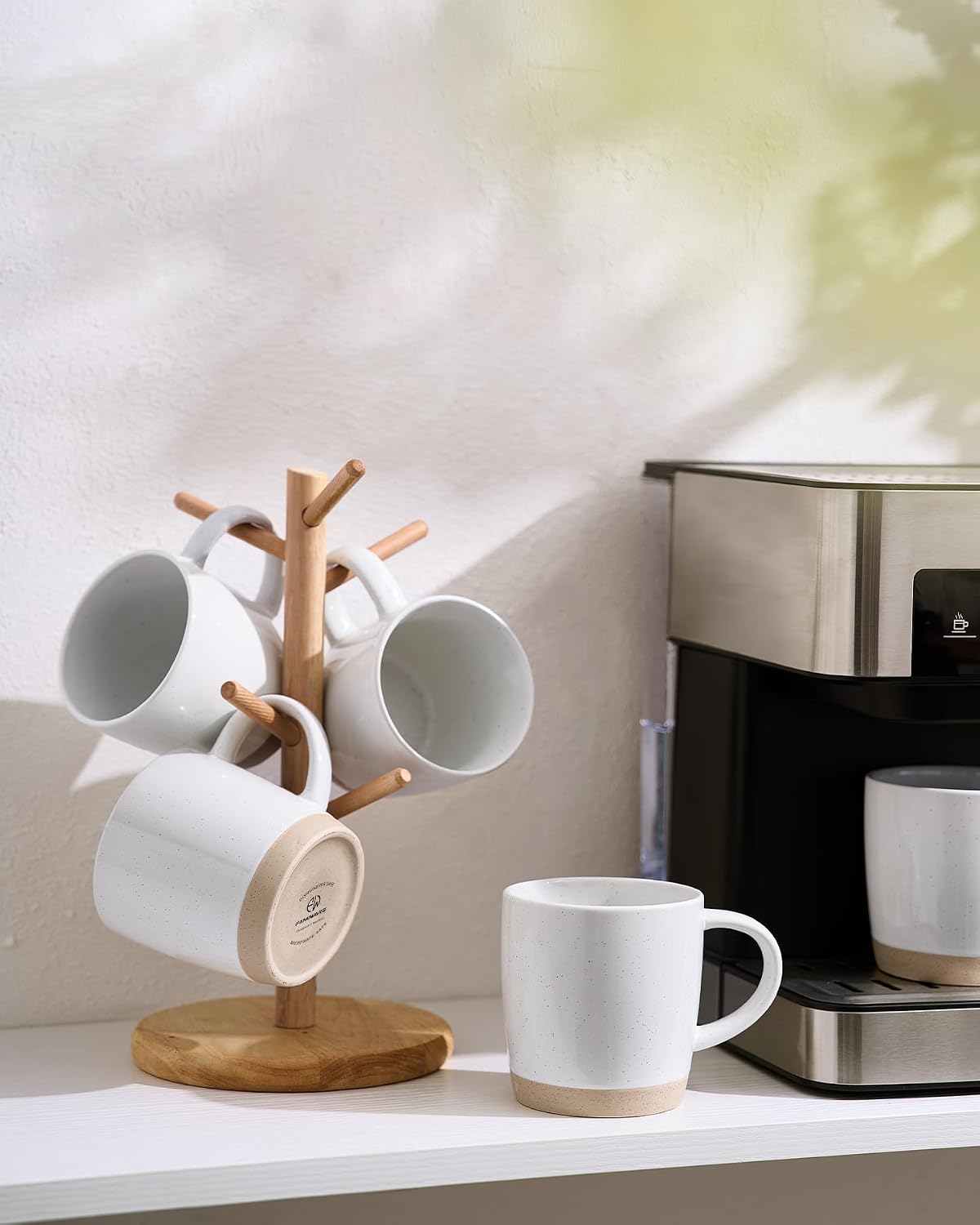 Tazas de café de cerámica Milkyway de Famiware, juego de 4