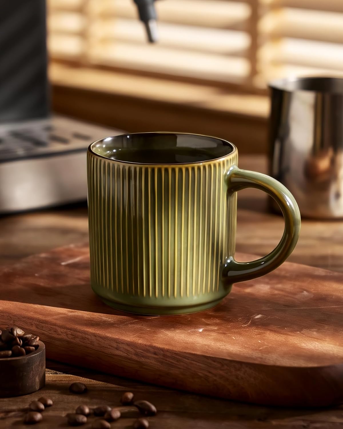 Famiware Star Ceramic Coffee Mugs, Set of 4
