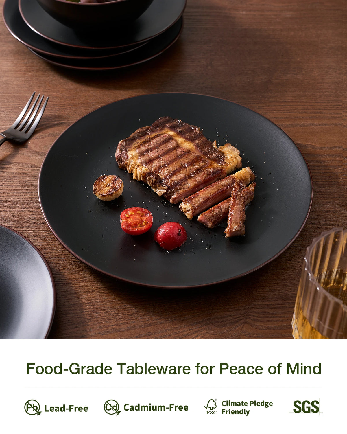 Famiware Venus 12-Piece Stoneware Dinnerware Set, Service for 4