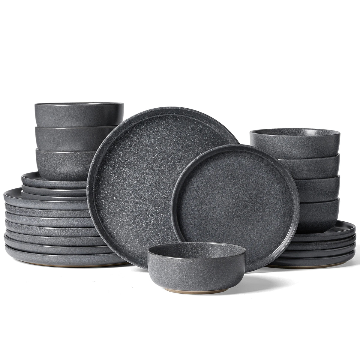 Famiware Milkyway Reactive 24-Piece Stoneware Dinnerware Set, Service for 8