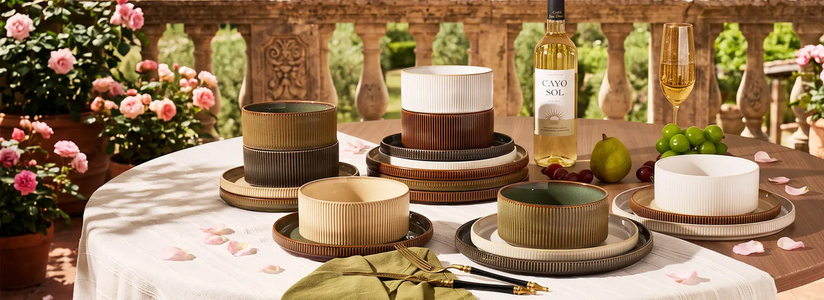 Famiware dinnerware on a dining table