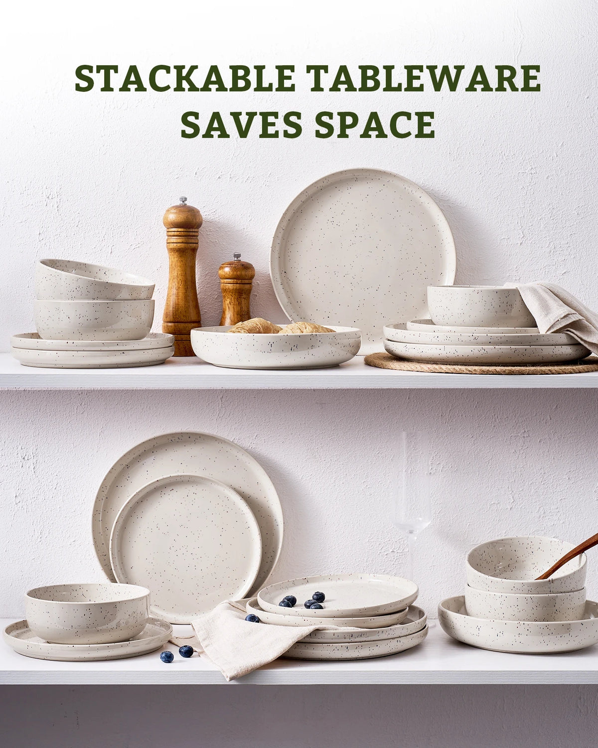 Famiware Meteor 18-piece dinnerware set, creamy white, image 7