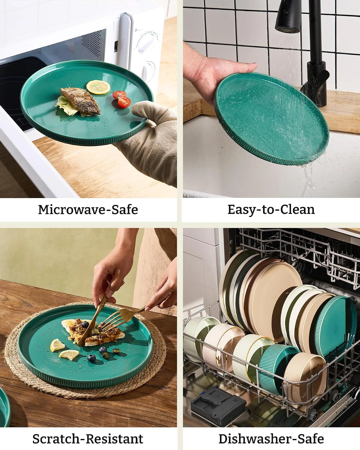 Famiware Star Line 12-piece dinnerware set, sage green, image 6