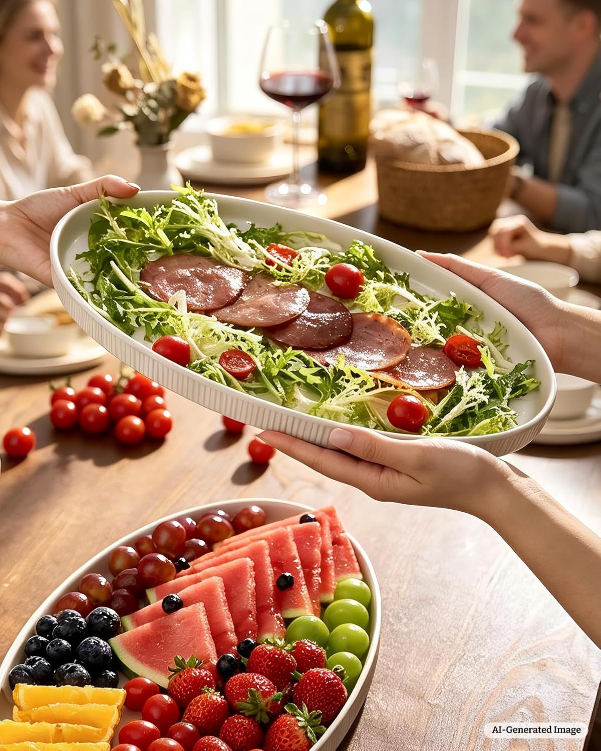 Famiware Star Ceramic Serving Platters, Set of 3