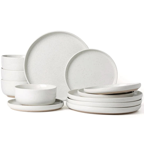 Milkyway stoneware dinnerware set for everyday meals