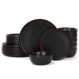 Famiware Mercury 18-Piece Stoneware Dinnerware Set, Service for 6