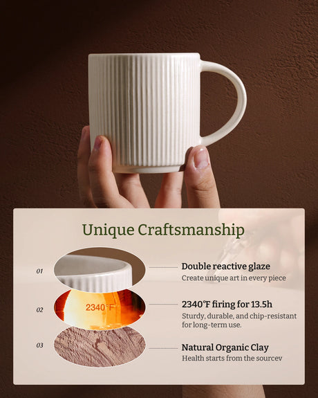 Famiware Star Ceramic Espresso Cups and Saucers, Set of 4