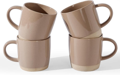 Tazas de café de cerámica Milkyway de Famiware, juego de 4