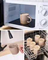 Famiware Milkyway Ceramic Coffee Mugs, Set of 4