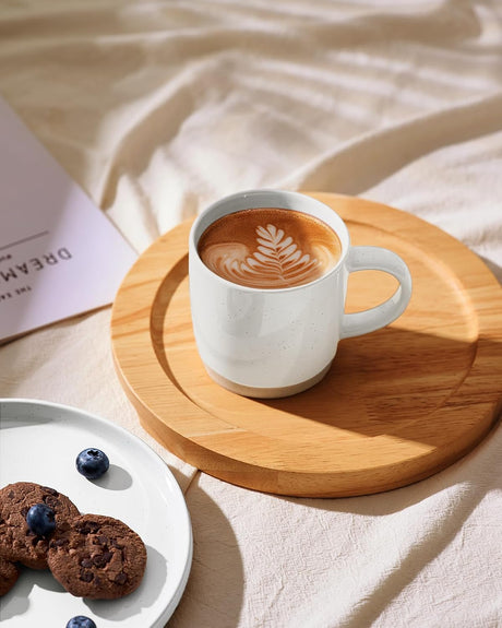 Tazas de café de cerámica Famiware Milkyway, juego de 6