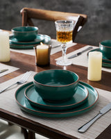 Famiware Mercury 18-Piece Stoneware Dinnerware Set, Service for 6