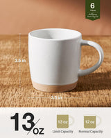 Famiware Milkyway Ceramic Coffee Mugs, Set of 6
