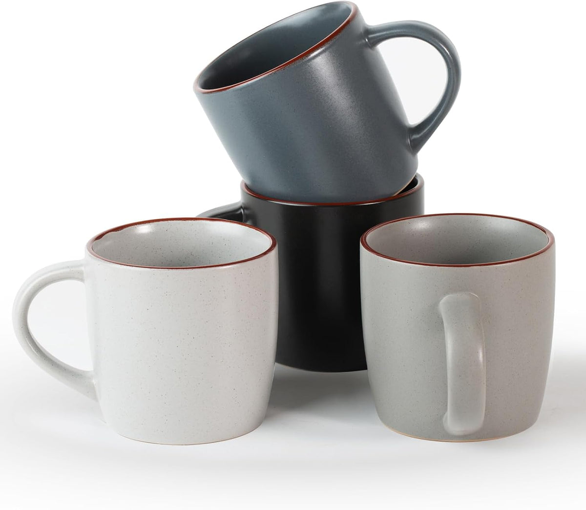 Famiware Mercury Ceramic Coffee Mugs, Set of 4