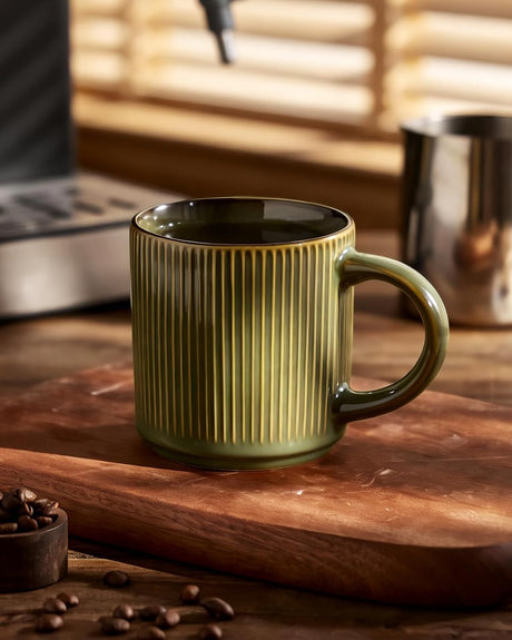 Tazas de café de cerámica Star de Famiware, juego de 4