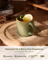 Tazas de café de cerámica Star de Famiware, juego de 4