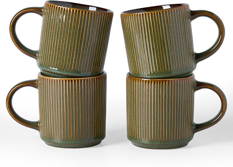 Tazas de café de cerámica Star de Famiware, juego de 4