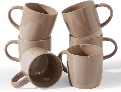 Tazas de café de cerámica Famiware Milkyway, juego de 6