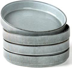 Famiware Star 8.25-Inch Ceramic Pasta Bowls, Set of 4