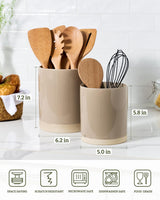 Famiware Milkyway Ceramic Utensil Holders, Set of 2
