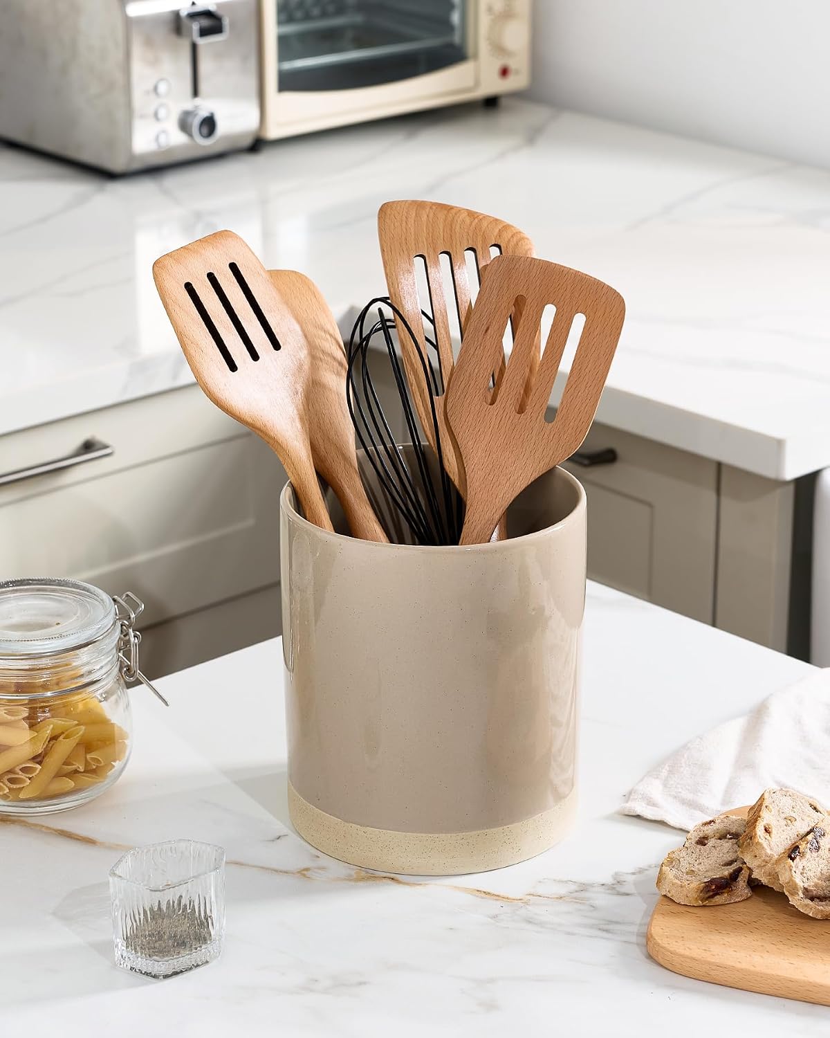 Famiware Milkyway Ceramic Utensil Holders, Set of 2
