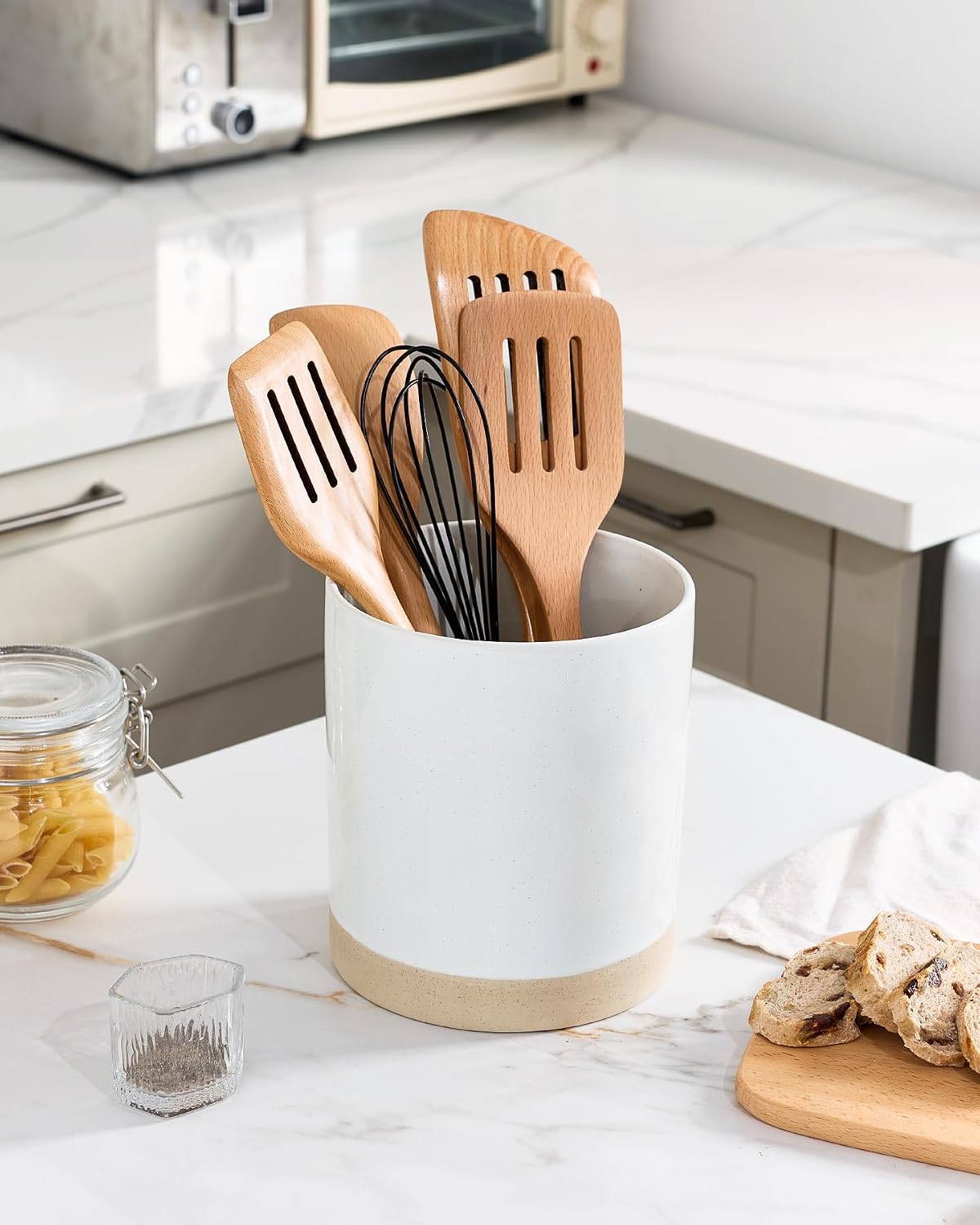 Famiware Milkyway Ceramic Utensil Holders, Set of 2