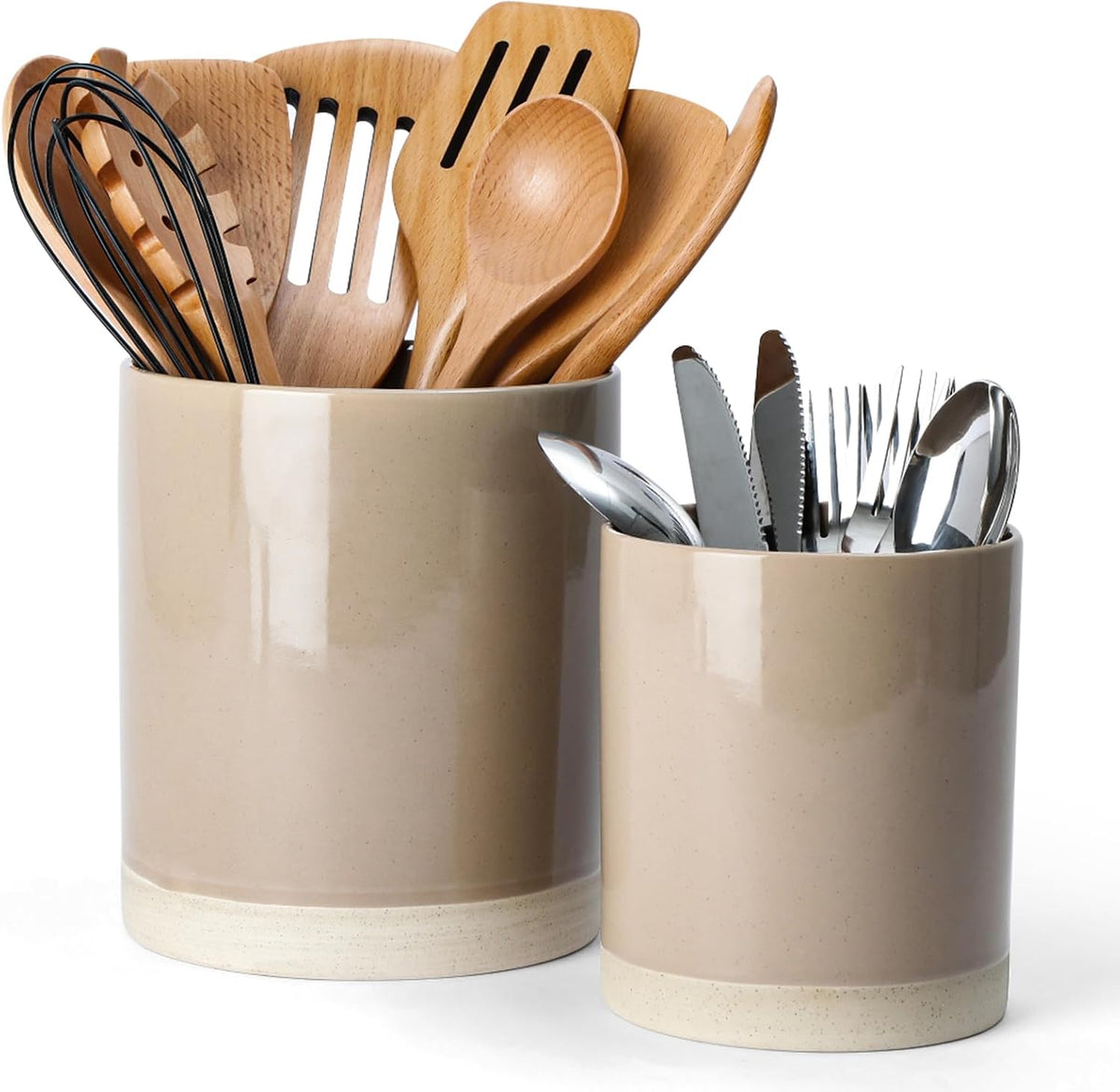 Famiware Milkyway Ceramic Utensil Holders, Set of 2