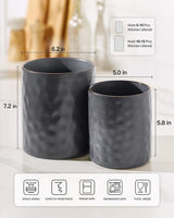 Famiware Ocean Ceramic Utensil Holders, Set of 2