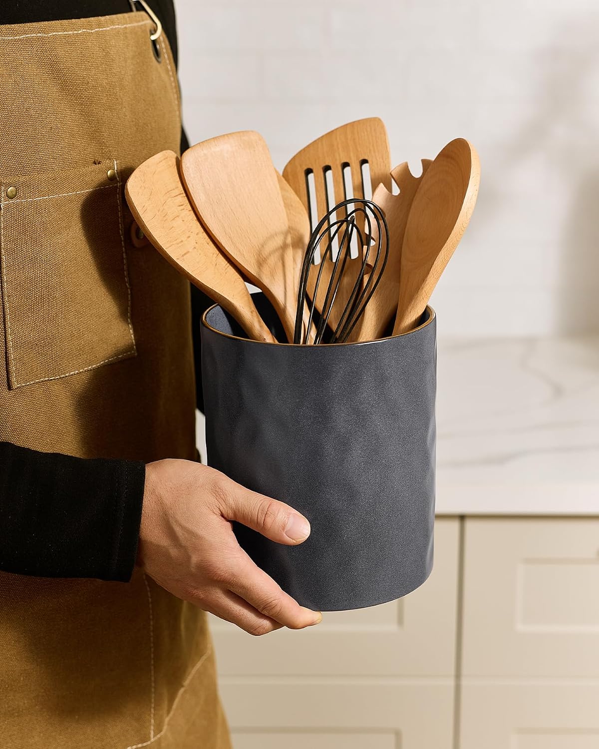 Famiware Ocean Ceramic Utensil Holders, Set of 2