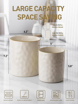 Famiware Ocean Ceramic Utensil Holders, Set of 2