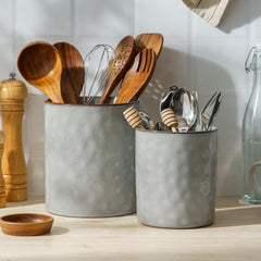 Famiware Ocean Ceramic Utensil Holders, Set of 2