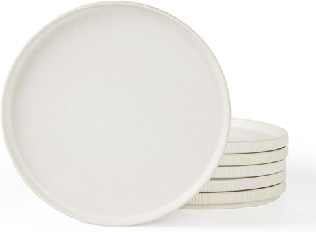 Famiware Star Ceramic Dinner Plates, Set of 6