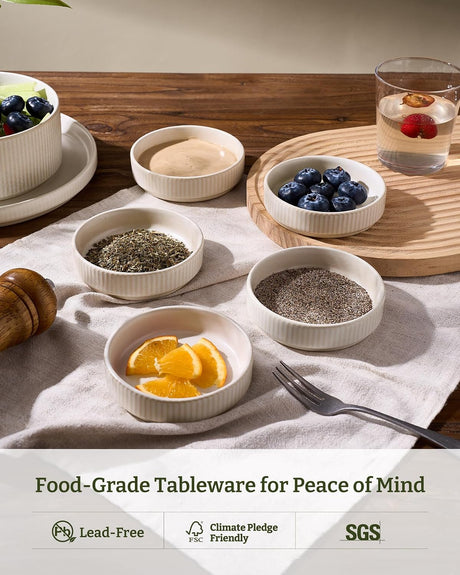 Famiware Star Ceramic Side Dishes, Set of 6
