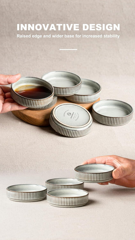 Famiware Star Ceramic Side Dishes, Set of 6