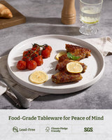 Famiware Star Ceramic Dinner Plates, Set of 6