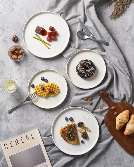 Famiware Star Ceramic Dinner Plates, Set of 6
