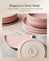 Famiware Milkyway Reactive 12-Piece Stoneware Dinnerware Set, Service for 4