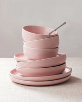 Famiware Milkyway Reactive 12-Piece Stoneware Dinnerware Set, Service for 4