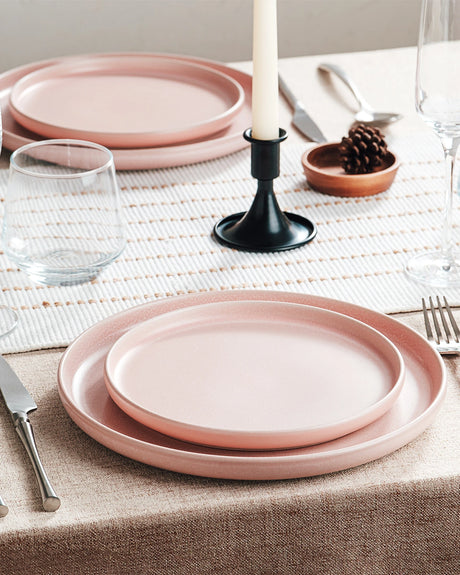 Juego de vajilla de gres Famiware Milkyway Reactive de 12 piezas, servicio para 4 personas
