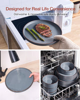 Famiware Nebula Ridge 12-Piece Stoneware Dinnerware Set, Service for 4
