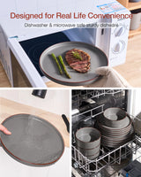 Famiware Nebula Ridge 12-Piece Stoneware Dinnerware Set, Service for 4