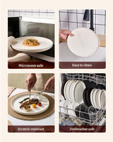 Famiware Star 12-Piece Porcelain Dinnerware Set, Service for 4