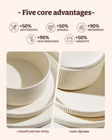 Famiware Star 12-Piece Porcelain Dinnerware Set, Service for 4