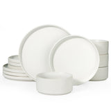 Famiware Star 12-Piece Stoneware Dinnerware Set, Service for 4