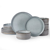 Famiware Star 12-Piece Stoneware Dinnerware Set, Service for 4
