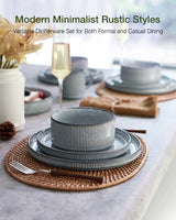 Famiware Star 12-Piece Stoneware Dinnerware Set, Service for 4
