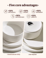 Famiware Star 12-Piece Porcelain Dinnerware Set, Service for 4