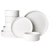 Famiware Star 12-Piece Porcelain Dinnerware Set, Service for 4