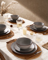 Famiware Venus 12-Piece Stoneware Dinnerware Set, Service for 4