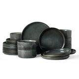 Famiware Star 18-Piece Stoneware Dinnerware Set, Service for 6