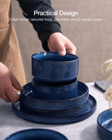 Famiware Star 18-Piece Stoneware Dinnerware Set, Service for 6